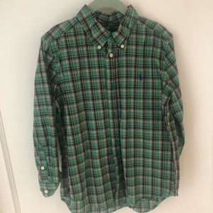 Boys long sleeve Polo dress shirt, Size 6